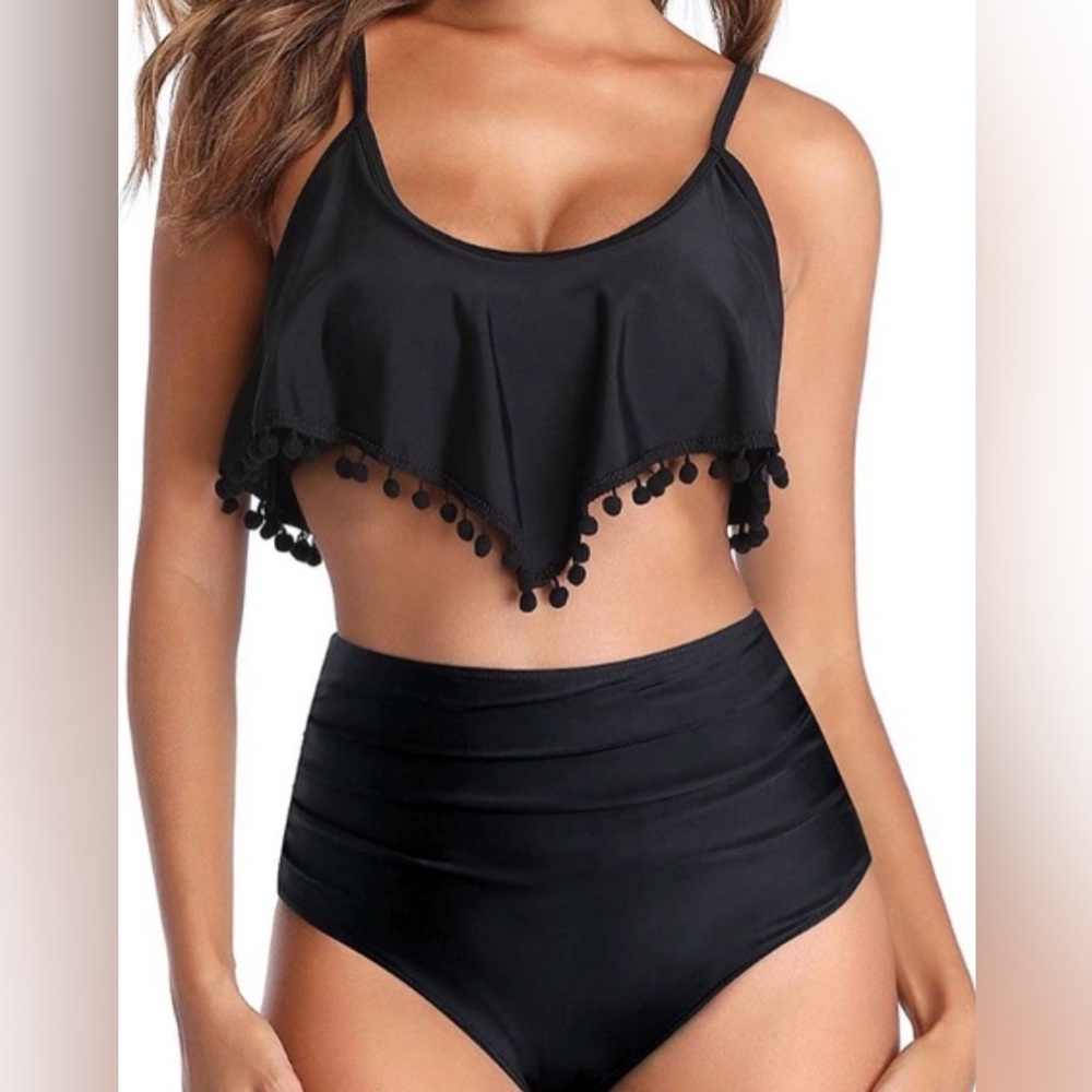 Tempt Me two piece black swimsuit